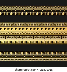 Greek key pattern background. vintage greek  seamless pattern background