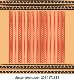 Greek Key Pattern and Chinese Material Border with Textile Clothes for Social Media Template Background.