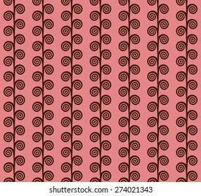 Greek key pattern with  volute shape. Seamless background texture.