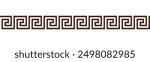 Greek key seamless border pattern collection. Decorative ancient meander, Greece ornament with repeated geometric motifs. Vector EPS10.