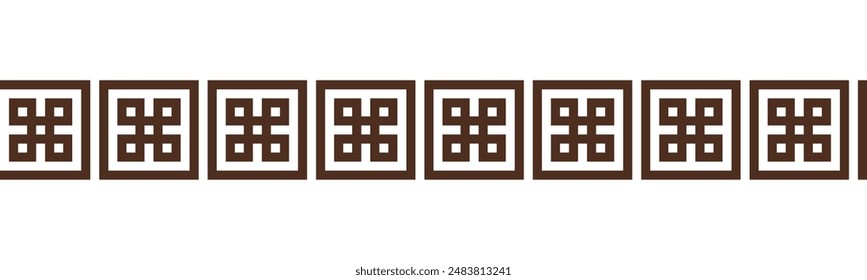 Greek key seamless border pattern collection. Decorative ancient meander, Greece ornament with repeated geometric motifs. Vector EPS10.