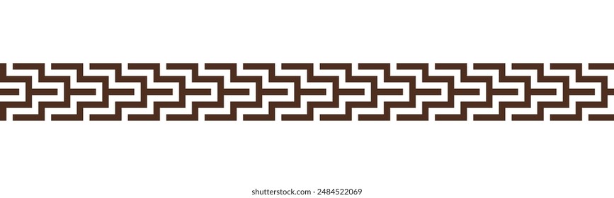 Greek key seamless border pattern collection. Decorative ancient meander, Greece ornament with repeated geometric motifs. Vector EPS10.