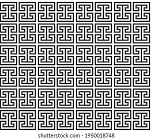 Grieche nahtlose Struktur. Geometrisches Mäander. Abstrakter Vektorvintage-Hintergrund