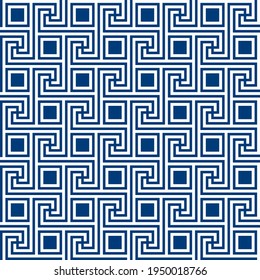 Greek key seamless pattern. Geometric meander. Abstract vector vintage background