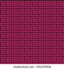 Greek key seamless pattern. Geometric meander. Abstract vector vintage background