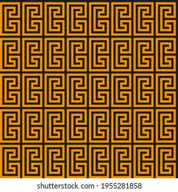 Greek key seamless pattern. Geometric meander. Abstract vector vintage background