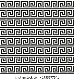 Grieche nahtlose Struktur. Geometrisches Mäander. Abstrakter Vektorvintage-Hintergrund