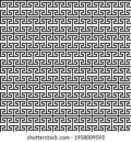 Greek key seamless pattern. Geometric meander. Abstract vector vintage background