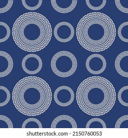 Greek key seamless pattern. Geometric abstract background. Vector antique motif and modern ornament.
