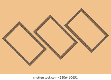 Greek key Versace pattern background in black and white. Vintage and retro abstract ornamental design. Simple flat Texile illustration.