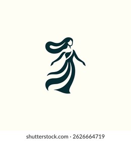 Greek Lady Logo for sale.