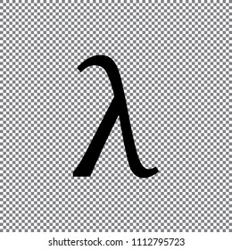 Greek letter lambda symbol