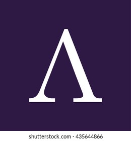 Greek letter lambda symbol 