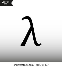 Greek Letter Lambda Symbol