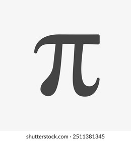 Griechischer Buchstabe Pi. Mathematisches Symbol