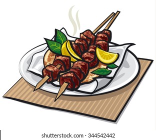 greek meat kebabs