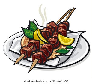 greek meat kebabs