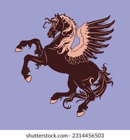 greek mithology horse vector 2D jamilega