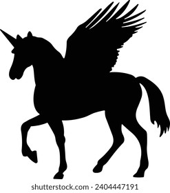 greek myth winged flying horse image vector
