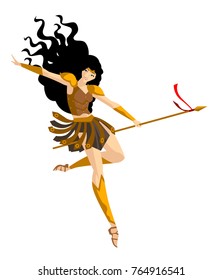 greek mythology amazon warrior with spear