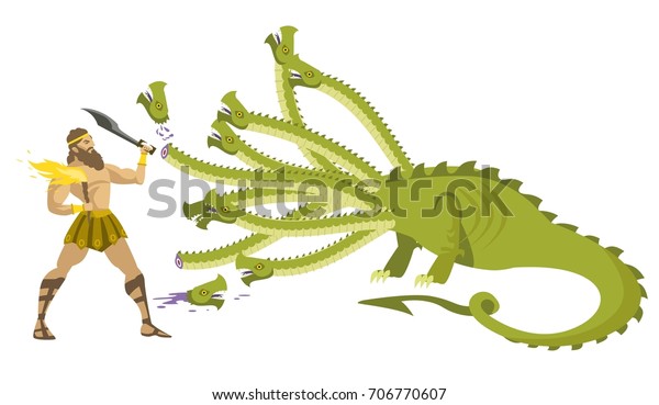 Greek Mythology Heracles Hercules Hero Cutting Stock Vektor Royaltyfri Greek Mythology Heracles Hercules Hero Cutting Stock Vektor Royaltyfri