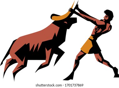 greek mythology hercules heracles cretan bull labor