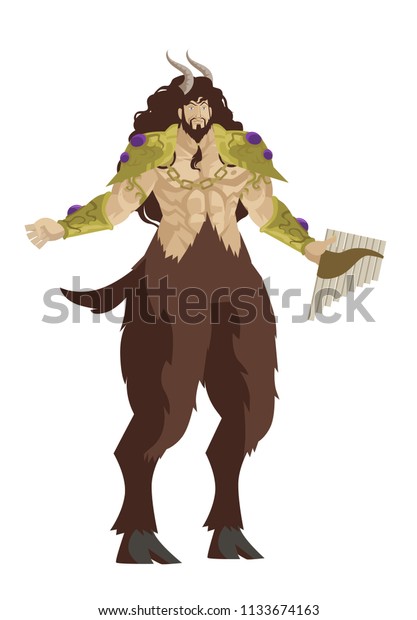 Greek Mythology Pan God Stock Vector (Royalty Free) 1133674163