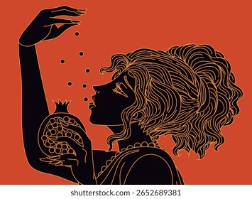 mitologia grega perséfone comendo sementes de romã