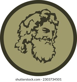 greek mythology vector illustration zeus the god of thunder