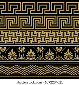 Greek ornament. Patterns in antique style.