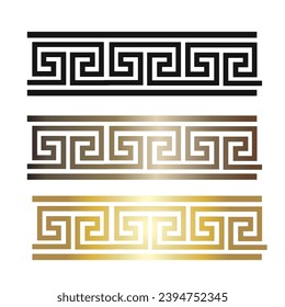 greek ornament png on white background