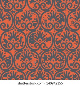 Greek Ornament Seamless Background Pattern