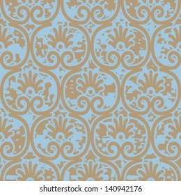 Greek Ornament Seamless Background Pattern