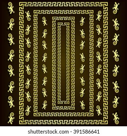 Greek ornaments for Your projects. Decor for packaging, layout and corporate identity