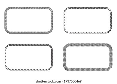 Greek pattern for banner design. vector floral border design. Banner design. Turkish ornament. Stock image. EPS 10.