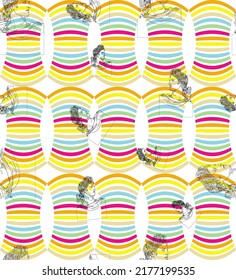 Greek Pattern, Greek Bust Silhouette, Rainbow Background, Psychedelic Of The 70s-lsd, Bright And Cheerful Background, Wallpaper, Paper, Popart Packaging