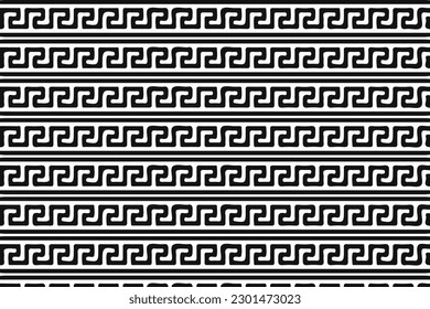 Greek pattern. geometric old ancient ornament with key element. Abstract blue and white geometric line. Modern background for the fabric cloth, fashion, ceramic floor, ornament textile, texture