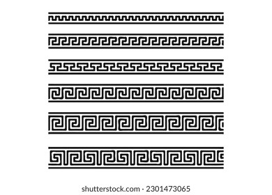 Greek pattern. geometric old ancient ornament with key element. Abstract blue and white geometric line. Modern background for the fabric cloth, fashion, ceramic floor, ornament textile, texture