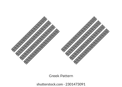 Patrón griego. antiguo adorno geométrico con elemento clave. Resumen de líneas geométricas azul y blanco. Fondo moderno para telas de tela, moda, suelo cerámico, tejidos adornos, textura