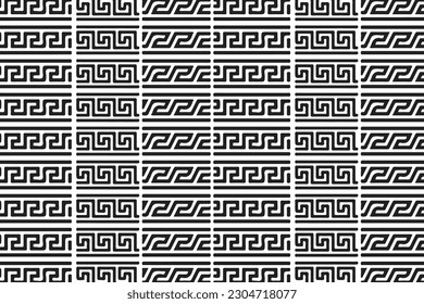 Greek pattern. geometric old ancient ornament with key element. Abstract blue and white geometric line. Modern background for the fabric cloth, fashion, ceramic floor, ornament textile, texture