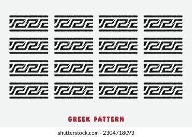Greek pattern. geometric old ancient ornament with key element. Abstract blue and white geometric line. Modern background for the fabric cloth, fashion, ceramic floor, ornament textile, texture