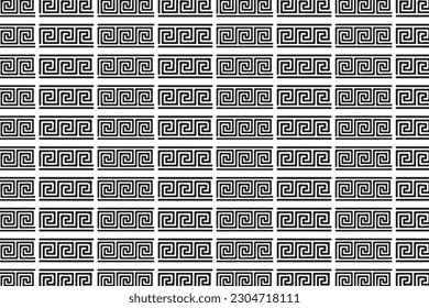 Greek pattern. geometric old ancient ornament with key element. Abstract blue and white geometric line. Modern background for the fabric cloth, fashion, ceramic floor, ornament textile, texture