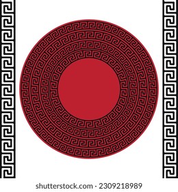 Greek pattern. geometric old ancient ornament with key element. Abstract blue and white geometric line. Modern background for the fabric cloth, fashion, ceramic floor, ornament textile, texture