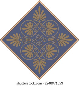 Greek pattern. Ornamental border background. modern ornament. Tribal ethnic style isolated design on white. Abstract patterned ornate backdrop. 
