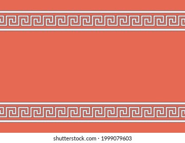 Greek pattern vector ornament background