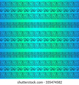 Greek patterns, textures, background. Hand drawn. Isolated objects. EPS 10.