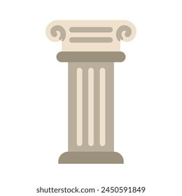Greek Pillars Vector Flat Icon Design Vector Flat Icon Design