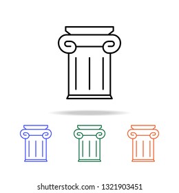 Greek podium icon. Elements of simple web icon in multi color. Premium quality graphic design icon. Simple icon for websites, web design, mobile app, info graphics