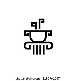 Greek restaurant creative logo icon designs idea