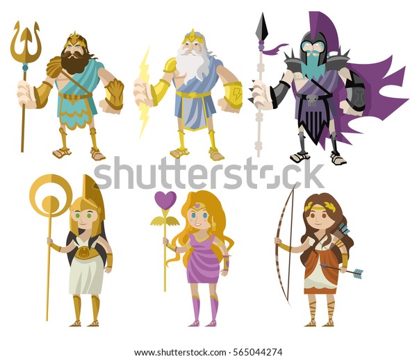 Greek Roman Gods Goddess Stock Vector (Royalty Free) 565044274